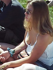 Downblouse parade upskirt pics