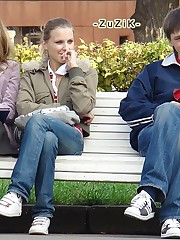 Sexy teenies in cute panties. Sexy girls upskirts