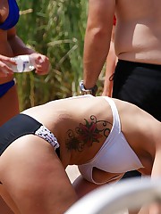 Latina bikini ass is hot and so round
