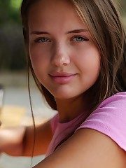 Happy Friday. For you guys only interested in nudity, you will be disappointed with this update. But I am ok with it. Olya Derkach is worthy of making certain exceptions. She is photographed here by Yura in Ukraine. Olya just turned nineteen and was ready to try her hand at provocative modeling. Plus, Yura promised her anything she wanted at the summer fair, so that helps. There is a 45 minute video of her eating a funnel cake covered in cherries and syrup, but I won't bore you with that. I will save it for the Zach Venice private collection. Sorry, boys! I am only kidding, but I wish I wasn't. I could watch Olya do anything. More of this rare gem in our future.