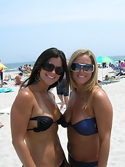 Chicks take off bikinis and sunbathe baretitted candid upskirt