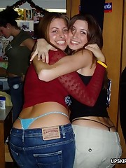 Boozed girls always agree to expose their hot panties upskirt picture