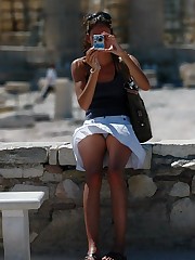 Incredible dolls' upskirt shot in public places upskirt picture