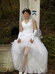 Collection of Hot Bride Dressed teen upskirt
