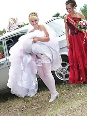 Shots of Drunk Bride upskirt picture