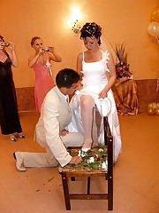 Images of Bride In Stockings Cheat up skirt pic