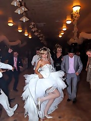 Pictures of Horny Bride upskirt photo
