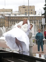 A bride in this action pictures upskirt no panties