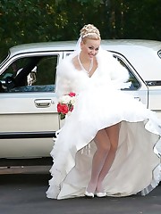 Shots of Bride In Stockings Cheat upskirt picture