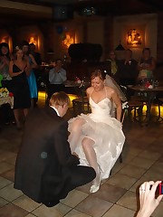 A bride in this action pics upskirt pic