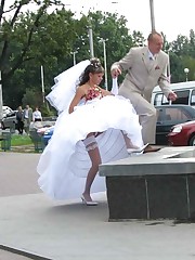 Bride photos celebrity upskirt