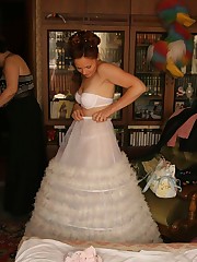 Pics of Bride In Lingerie Show Ass upskirt photo