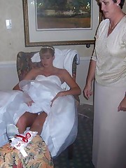 Pics of Teen Bride Spreading upskirt shot