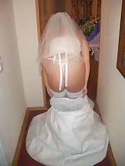 Pictures of Bride In White Stockings celebrity upskirt