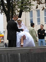 Naughty Brides upskirt photos teen upskirt