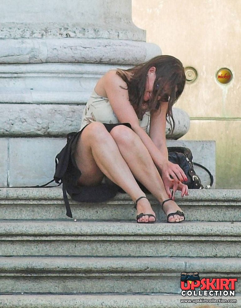 Girls Upskirt On Stairs