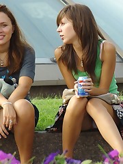 Teen public upskirts, and some downblouses upskirt no panties