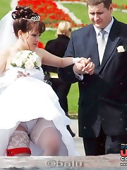 One of the hottest bride upskirts ever upskirt pussy