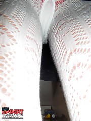 Thong covered booty on upskirt cam upskirt no panties