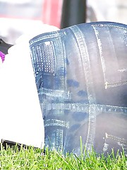 Tight ass jeans that needs licking teen upskirt