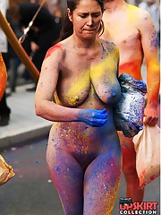 Marvelous nudists bodies exposed upskirt photo