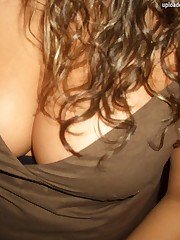 They laugh and sexily tease with downblouse view