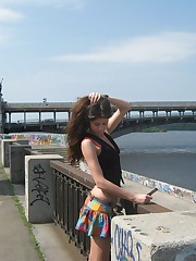 Hot stockings upskirt