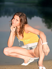 Beach upskirt voyeur