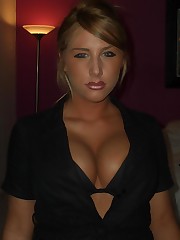 Hot downblouse view is recorded in close up