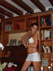 Beautiful pussies demonstrated under teen panty