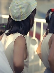 Downblouse parade upskirt pics