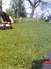 Cute teenie emo upskirted. Voyeur upskirt in public