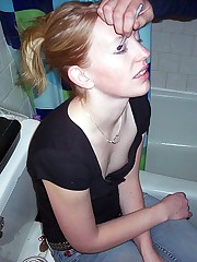 Teasing men with the sexy downblouse