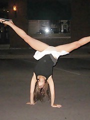 Shameless and funny upskirt girls