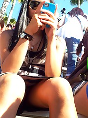 Hidden in cloths cam spies upskirts