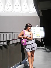 Hot citizens with naughty upskirts