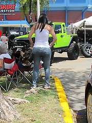 Jeans fetish shots of amateur butts