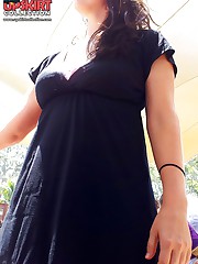 Awesome sheer pantyhose up skirts