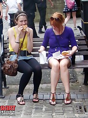 Park up skirts even with nude cunt