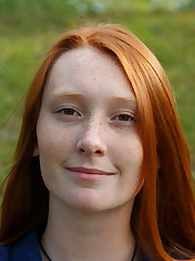 Tomas has been a Zishy subscriber for years. He was inspired to invest into some professional camera gear and start taking photos. He hit me up with pics of a redhead beauty named Petrine Krahlove. Do you think she's good enough for Zishy? Yeah, man. Petrine is into skiing and heavy metal music. I would love to see her headbang with that tremendous hair. Good find and good shooting, T-bone. I hope you stick with it.