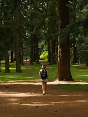 It is pretty hard not to fall in love with the nature in the Pacific Northwest, especially when isn't raining. I was visiting friends in Portland and as luck would have it, Peach Kennedy was in town doing the same. We linked up one morning and took a stroll in Mount Tabor Park. Peach eventually ended up without any clothes on, but due to legal reasons, I can't show you those images. Just kidding, more to come.