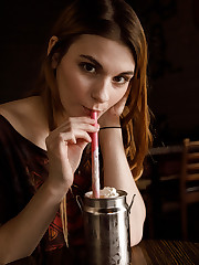 I drove up the coast to meet Lauralynn Parrish. She is 19 and full of eager to shoot for Zishy. Being that she dates a military man, I thought this old tank we found would make a good background. Lauralynn then showed me her favorite local cafe where they make a mean Nutella and banana milkshake topped with heavenly whipped cream. Captain  Tennille's Love will keep us together is the song in the bonus video.